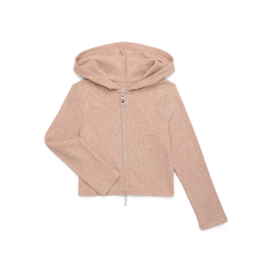 Wonder Nation Tween Girls Ribbed Knit Full Zip Hoodie