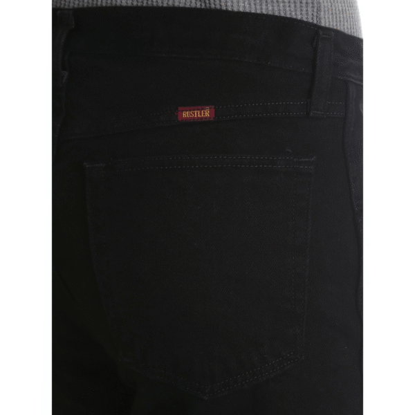 Wrangler Rustler Men’s Regular Fit Jeans – Coal black - Image 3