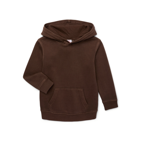 Wonder Nation Boys Fleece Chocolate Fudge Hoodie